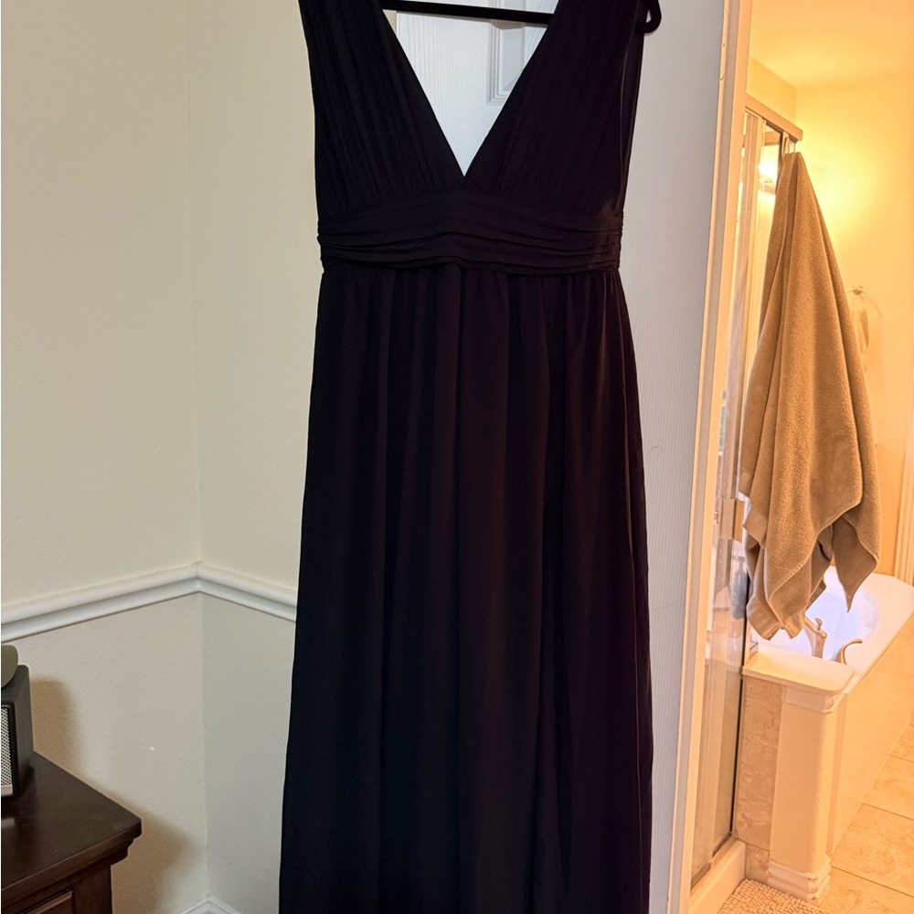 Lulu's Classic Black Maxi Dress